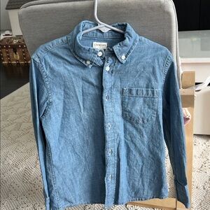 Crewcuts size 4-5 button down shirt blue